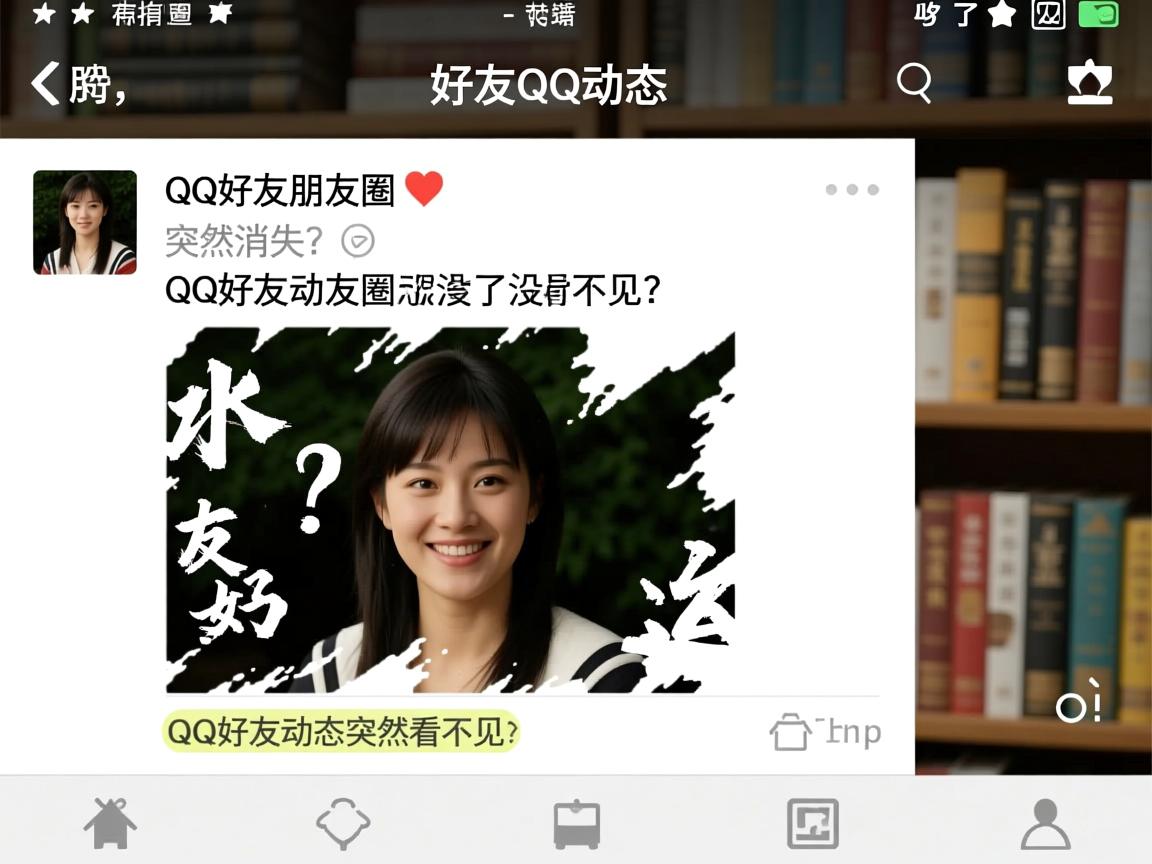 为何看不到好友QQ动态?,QQ好友朋友圈突然消失?,QQ好友动态为何不显示?,QQ好友朋友圈怎么没了?,QQ好友动态突然看不见? 第1张 为何看不到好友QQ动态?,QQ好友朋友圈突然消失?,QQ好友动态为何不显示?,QQ好友朋友圈怎么没了?,QQ好友动态突然看不见? 第1张