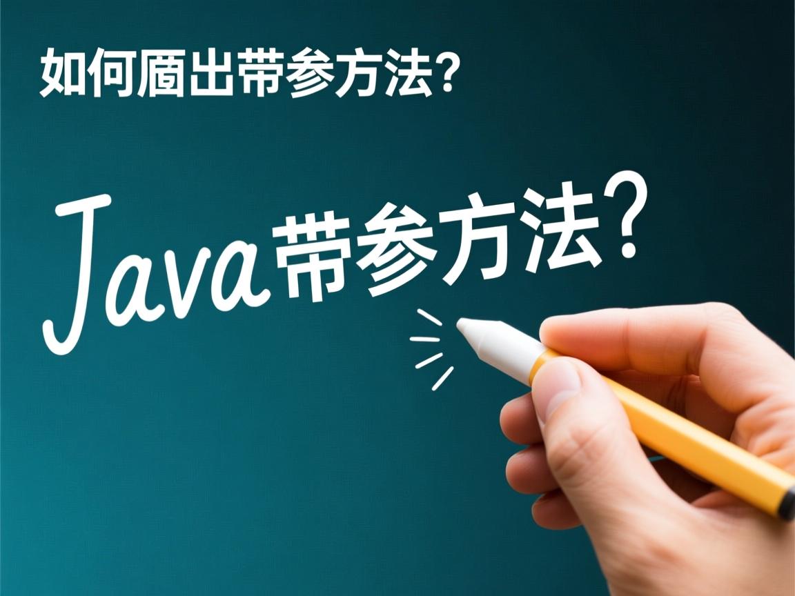 Java如何调用带参方法? 第3张 Java如何调用带参方法? 第3张