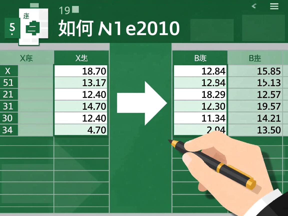 Excel2010如何快速交换两列数据? 第1张 Excel2010如何快速交换两列数据? 第1张