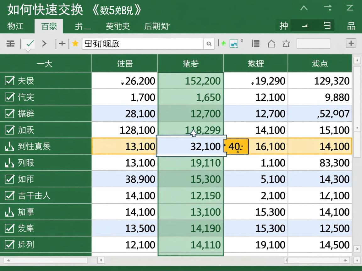 Excel2010如何快速交换两列数据? 第3张 Excel2010如何快速交换两列数据? 第3张