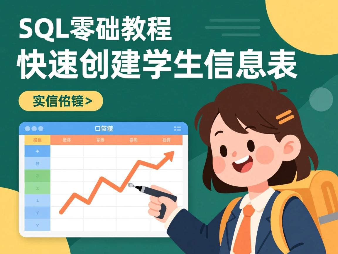 SQL零基础教程,快速创建学生信息表 第3张 SQL零基础教程,快速创建学生信息表 第3张