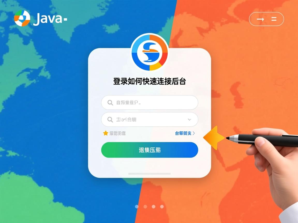 Java登录如何快速连接后台？