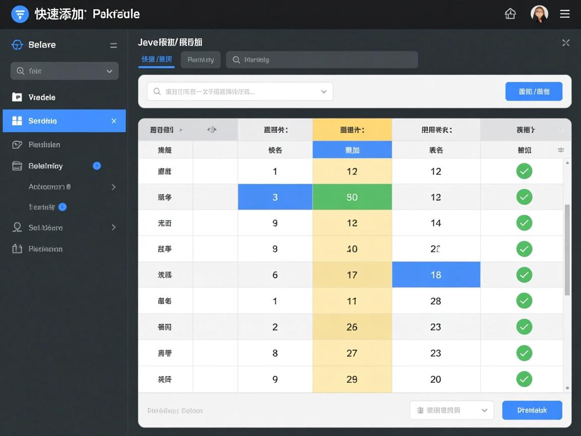 Java面板如何快速添加表格? 第1张 Java面板如何快速添加表格? 第1张
