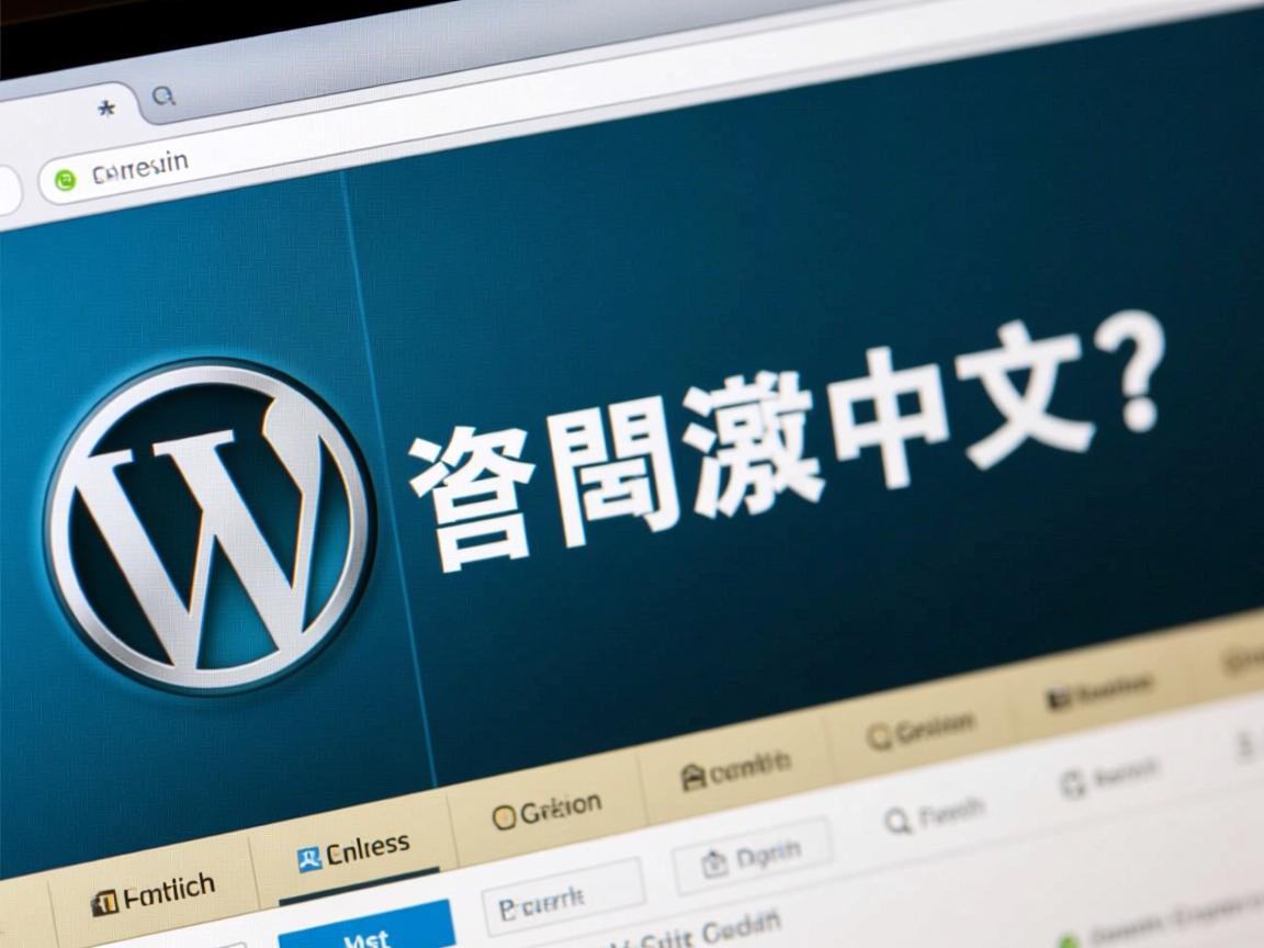 WordPress官网如何改中文? 第1张 WordPress官网如何改中文? 第1张