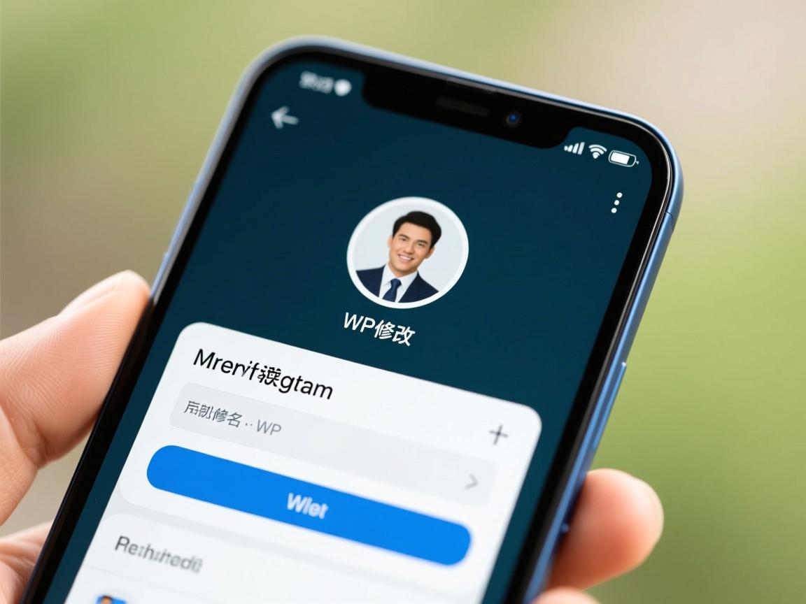 手机WP如何快速修改用户名？  第2张