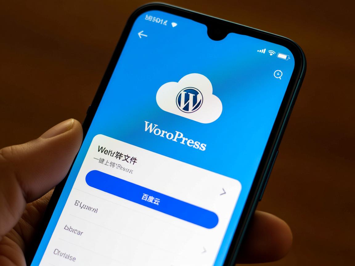 手机端如何实现WordPress文件一键上传至百度云? 第2张 手机端如何实现WordPress文件一键上传至百度云? 第2张
