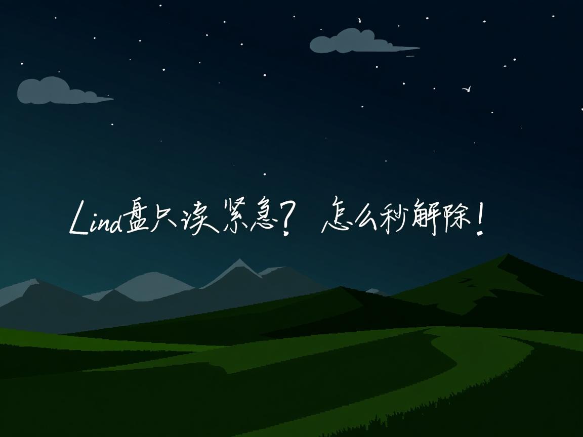 Linux磁盘只读紧急？怎么秒解除！  第2张