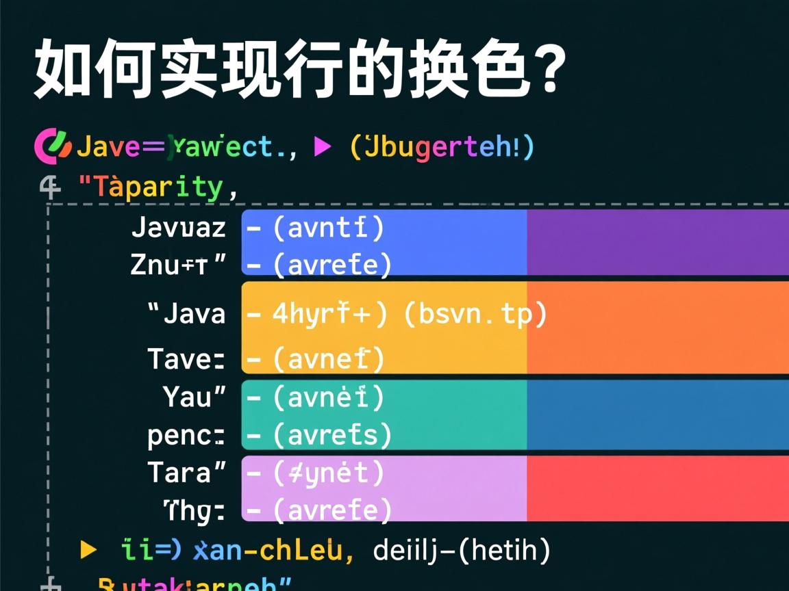 Java如何实现行的隔行换色？