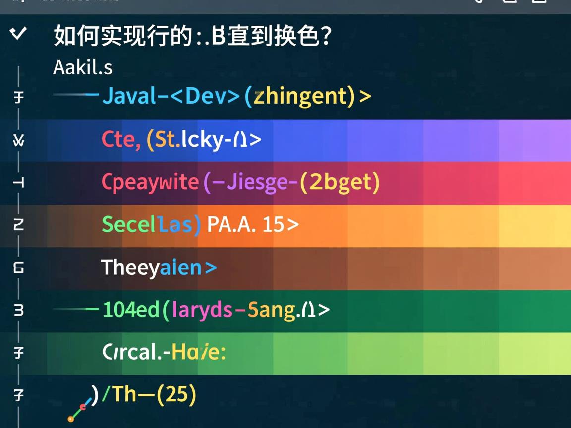 Java如何实现行的隔行换色? 第2张 Java如何实现行的隔行换色? 第2张