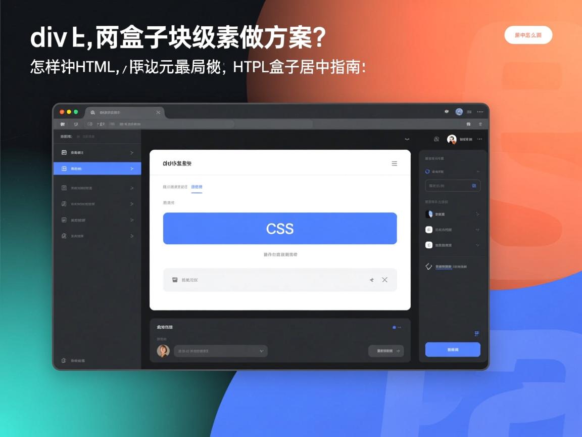 HTML如何居中div块?,CSS居中元素怎么做?,怎样让HTML块居中?,居中网页元素的方法?,HTML元素居中技巧?,div居中最佳方案?,如何实现块级元素居中?,CSS居中布局秘诀? 居中怎么弄?,HTML盒子居中指南? 第1张 HTML如何居中div块?,CSS居中元素怎么做?,怎样让HTML块居中?,居中网页元素的方法?,HTML元素居中技巧?,div居中最佳方案?,如何实现块级元素居中?,CSS居中布局秘诀? 居中怎么弄?,HTML盒子居中指南? 第1张