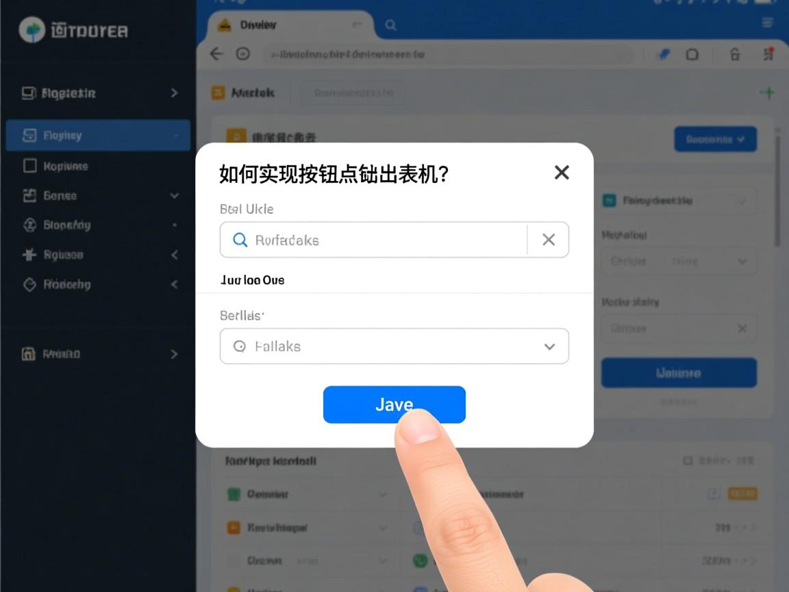 Java如何实现按钮点击弹出表单? 第3张 Java如何实现按钮点击弹出表单? 第3张