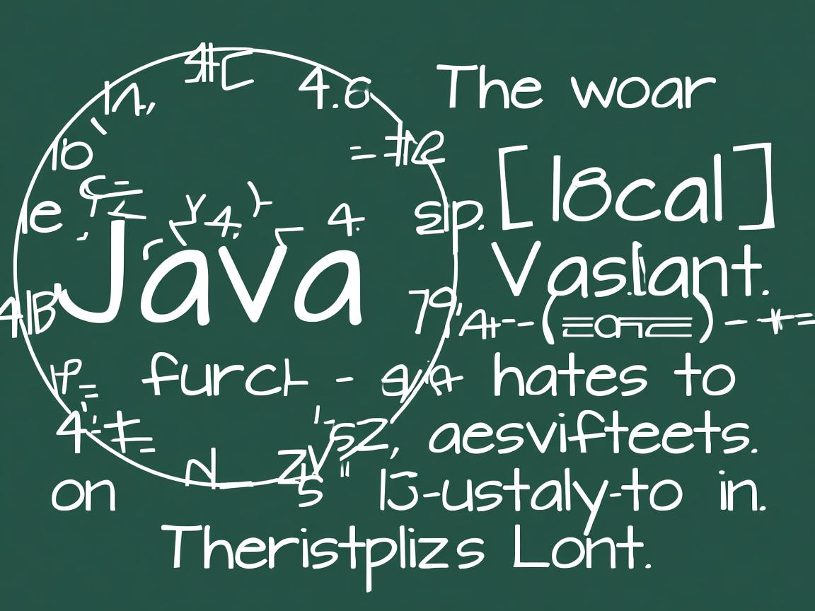如何定义Java局部变量? 第3张 如何定义Java局部变量? 第3张