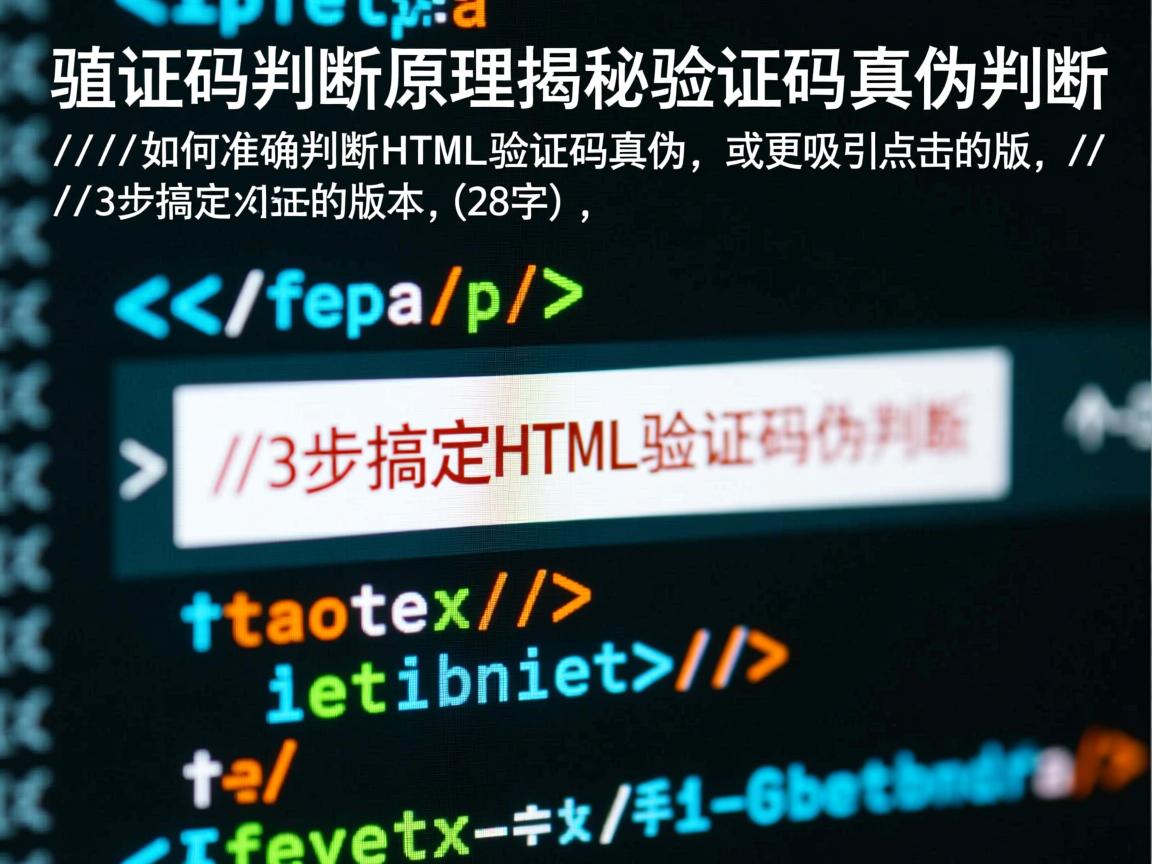 HTML验证码判断原理揭秘,28字),,如何准确判断HTML验证码真伪,或更吸引点击的版本,,3步搞定HTML验证码真伪判断 第2张 HTML验证码判断原理揭秘,28字),,如何准确判断HTML验证码真伪,或更吸引点击的版本,,3步搞定HTML验证码真伪判断 第2张