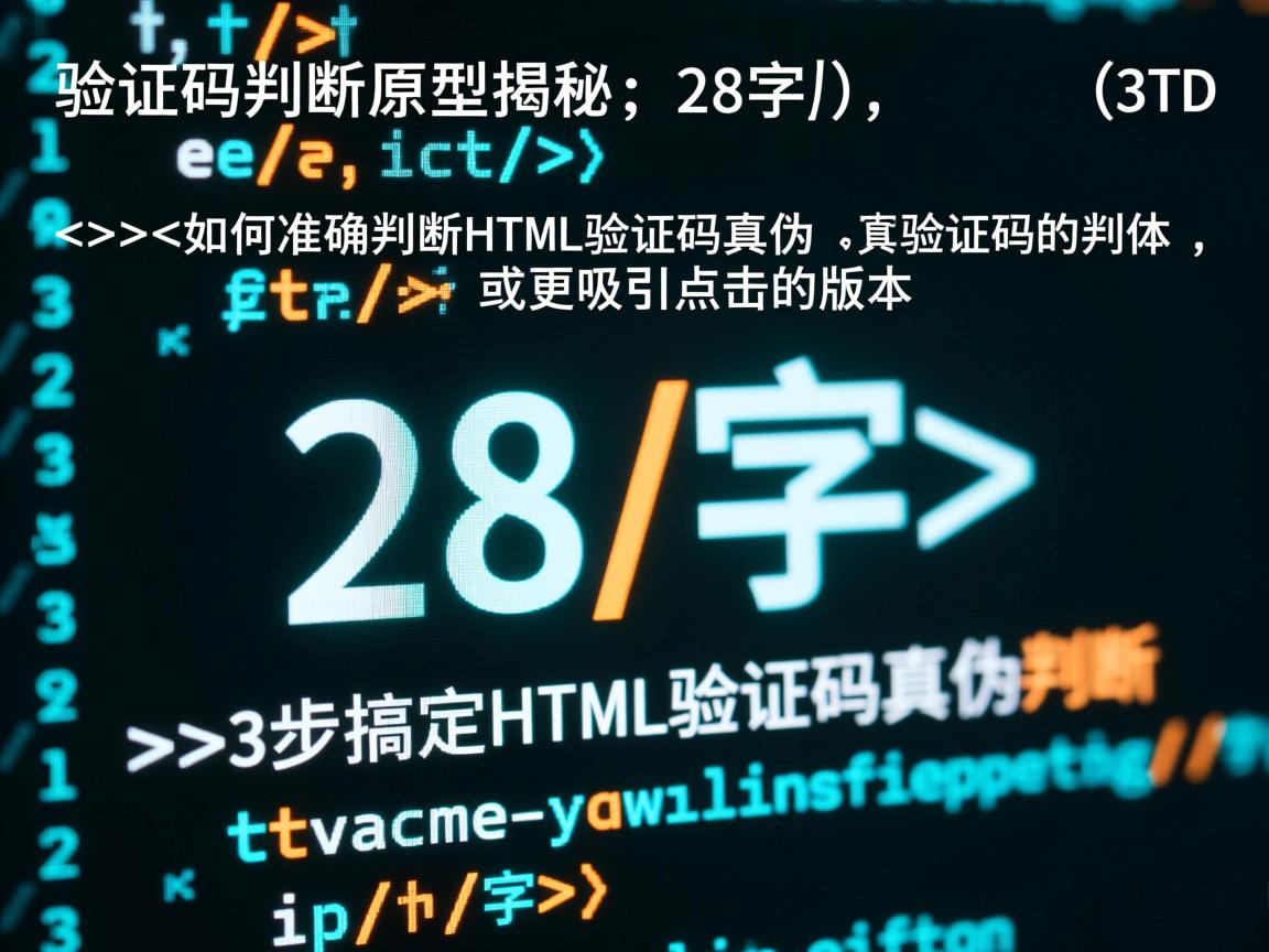 HTML验证码判断原理揭秘,28字),,如何准确判断HTML验证码真伪,或更吸引点击的版本,,3步搞定HTML验证码真伪判断 第3张 HTML验证码判断原理揭秘,28字),,如何准确判断HTML验证码真伪,或更吸引点击的版本,,3步搞定HTML验证码真伪判断 第3张