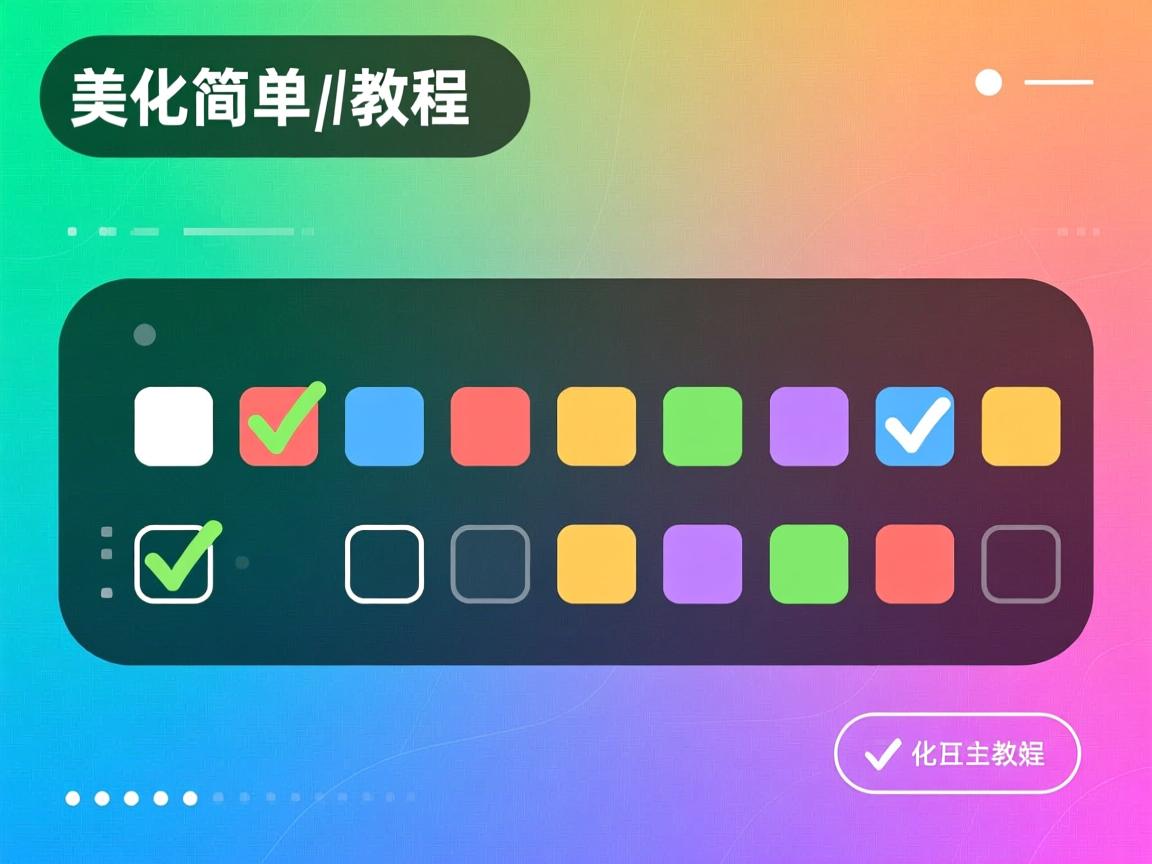 多选框怎么美化?简单教程 第2张 多选框怎么美化?简单教程 第2张
