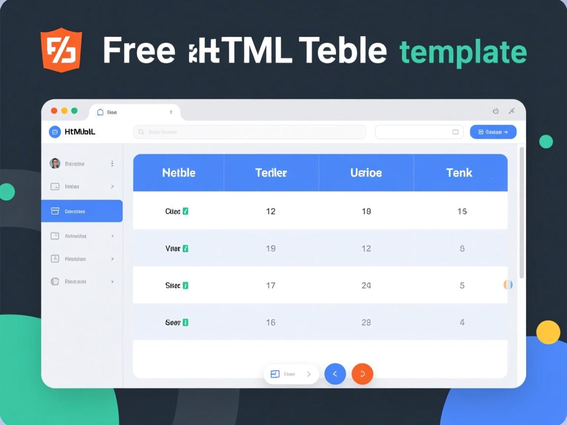 如何免费获取HTML表格模板？  第1张