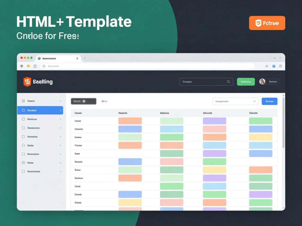 如何免费获取HTML表格模板？  第2张