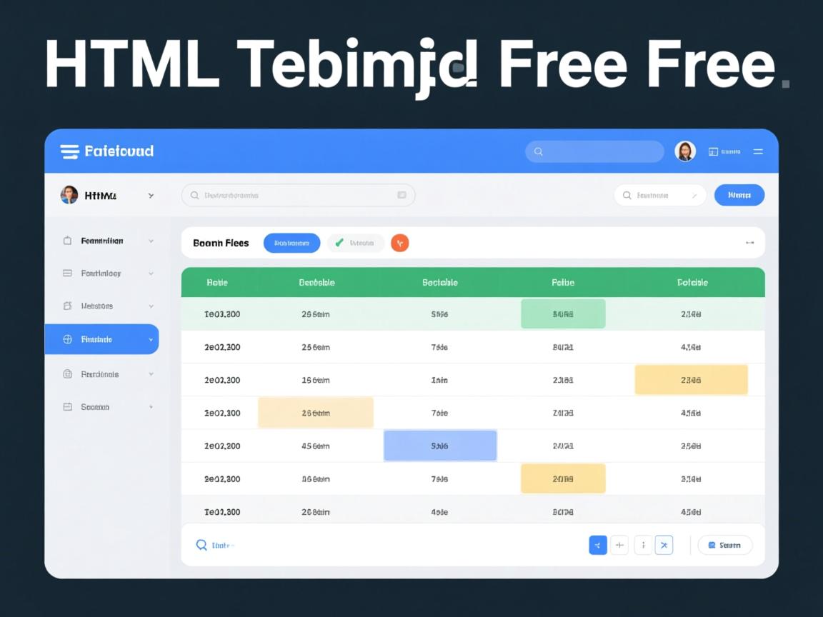 如何免费获取HTML表格模板？  第3张