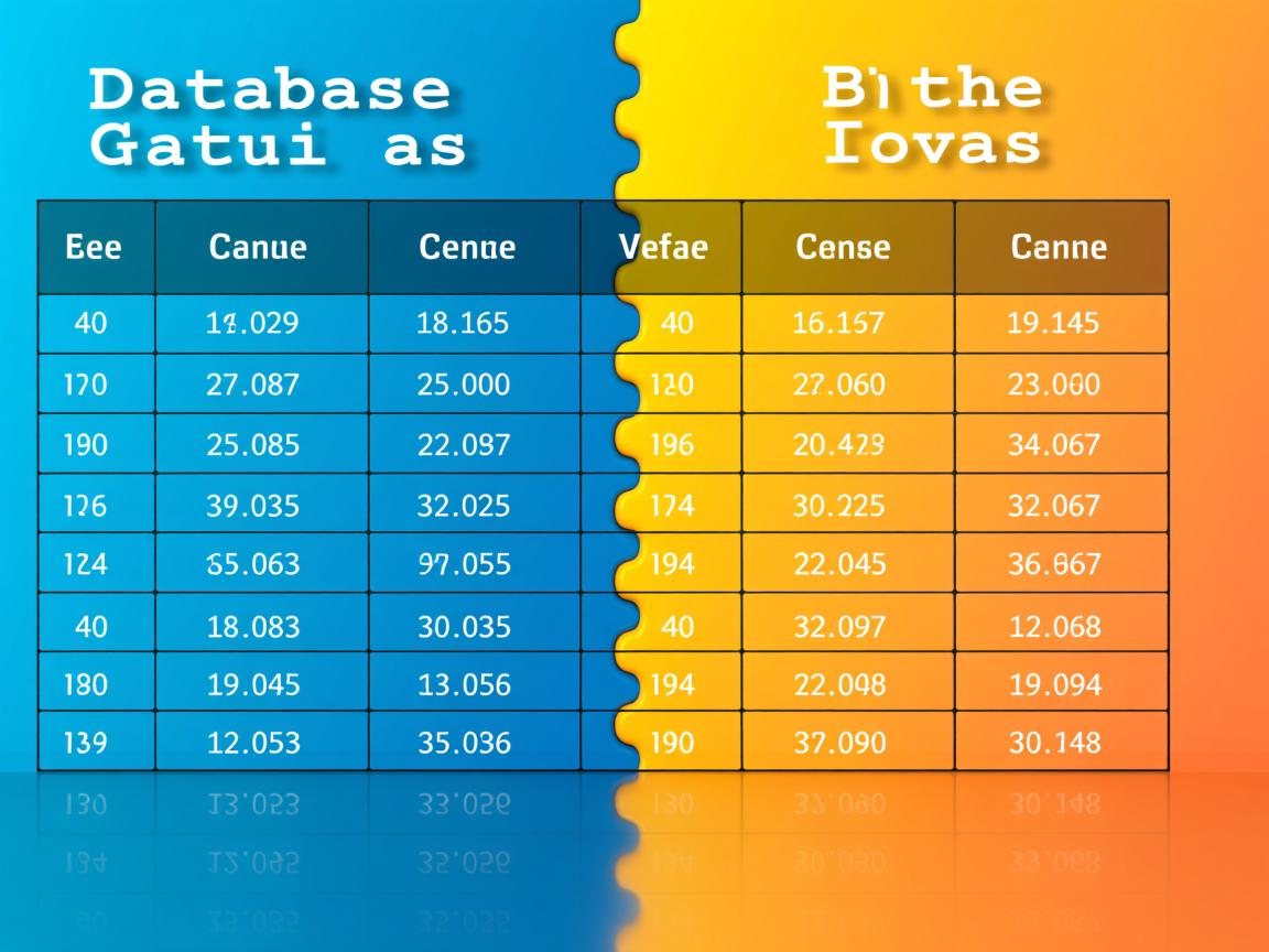 如何比对两个数据库表格 第3张 如何比对两个数据库表格 第3张