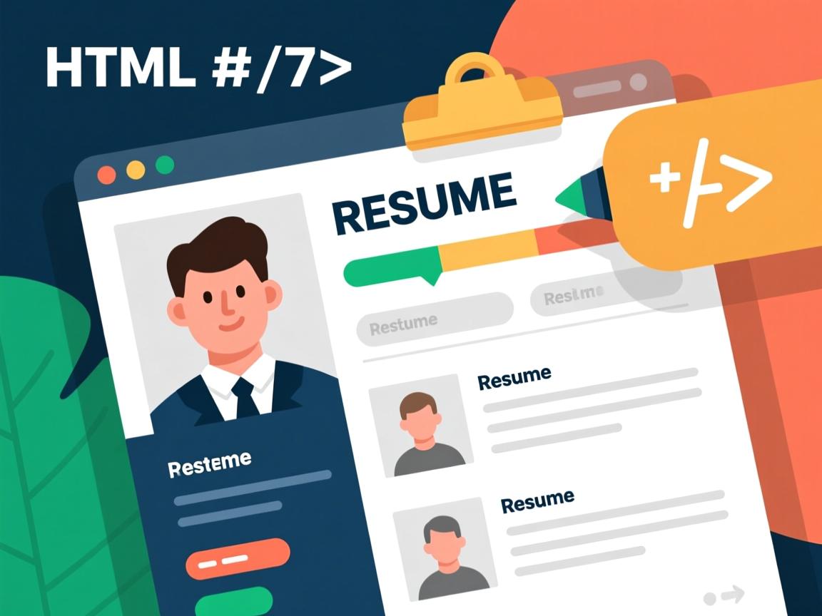 如何用HTML快速制作简历? 第2张 如何用HTML快速制作简历? 第2张