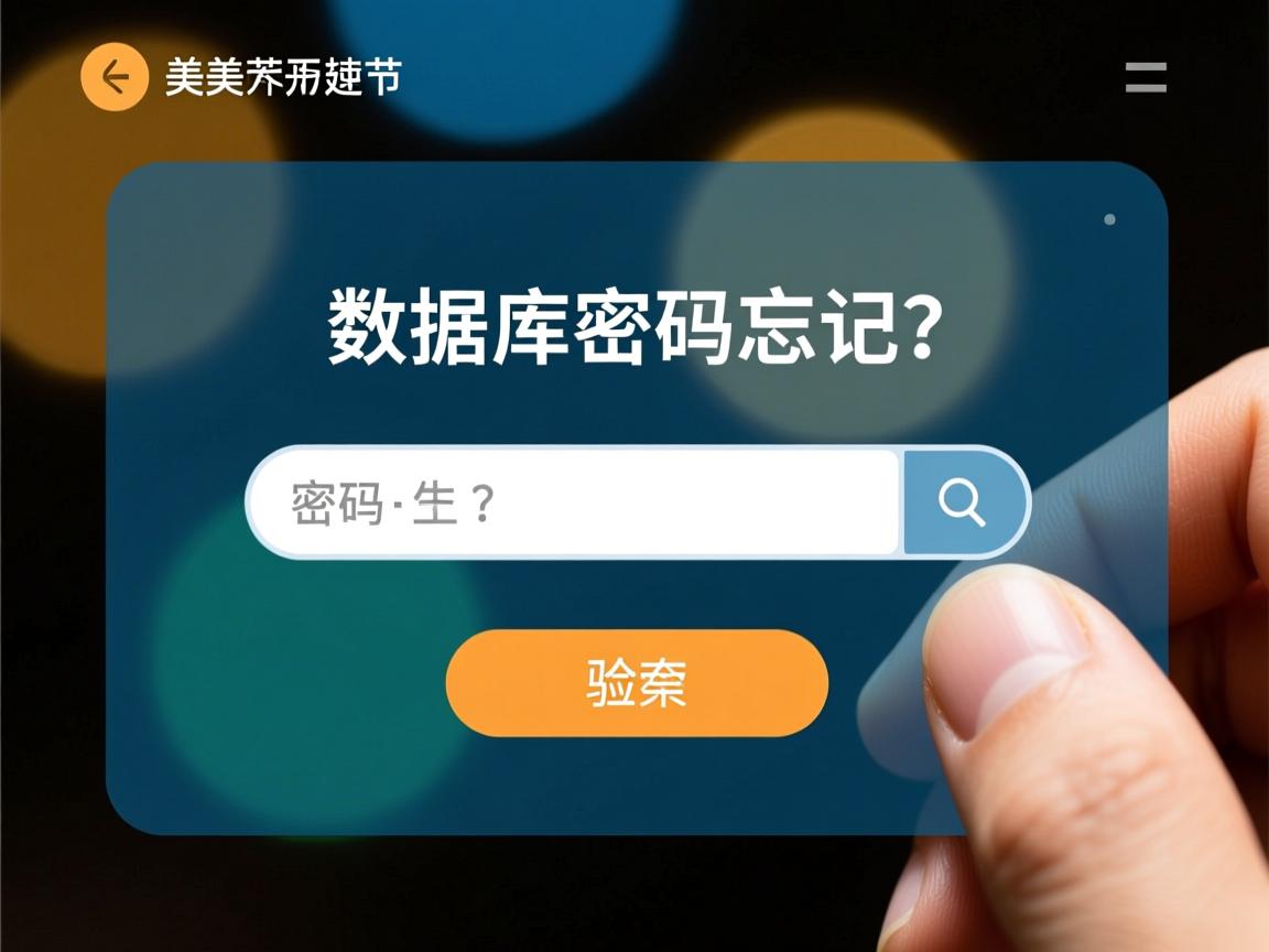 美萍数据库密码忘记如何重置? 第2张 美萍数据库密码忘记如何重置? 第2张