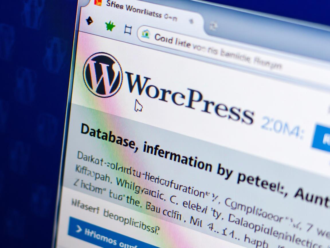 如何配置WordPress数据库信息? 第2张 如何配置WordPress数据库信息? 第2张