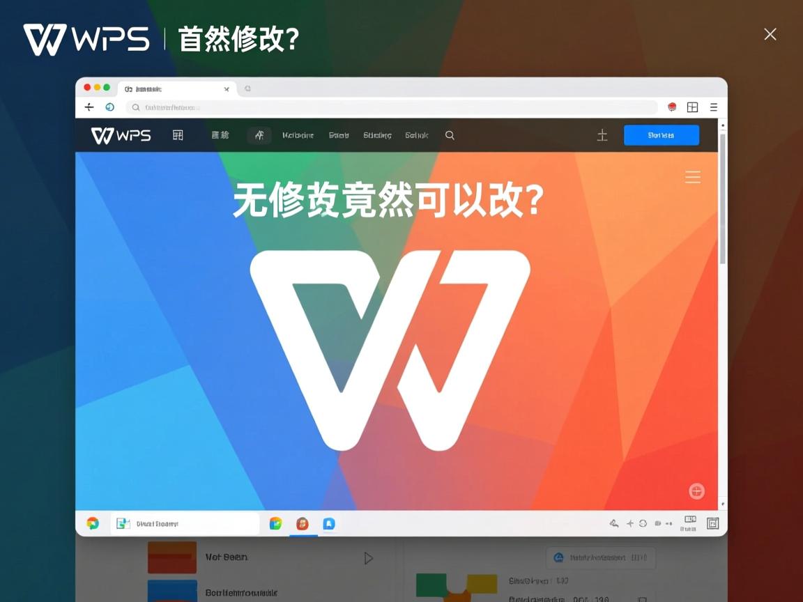 WPS首页无法修改?竟然可以改? 第3张 WPS首页无法修改?竟然可以改? 第3张