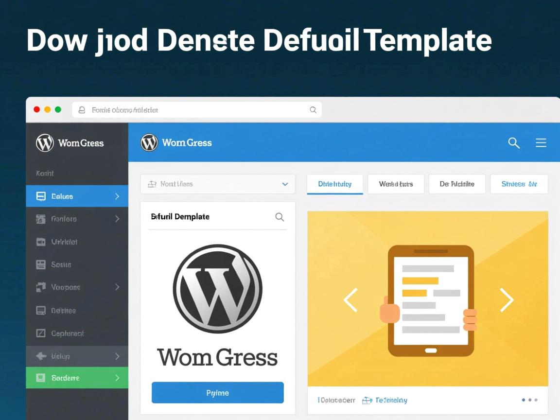 WordPress如何快速删除默认模板  第1张