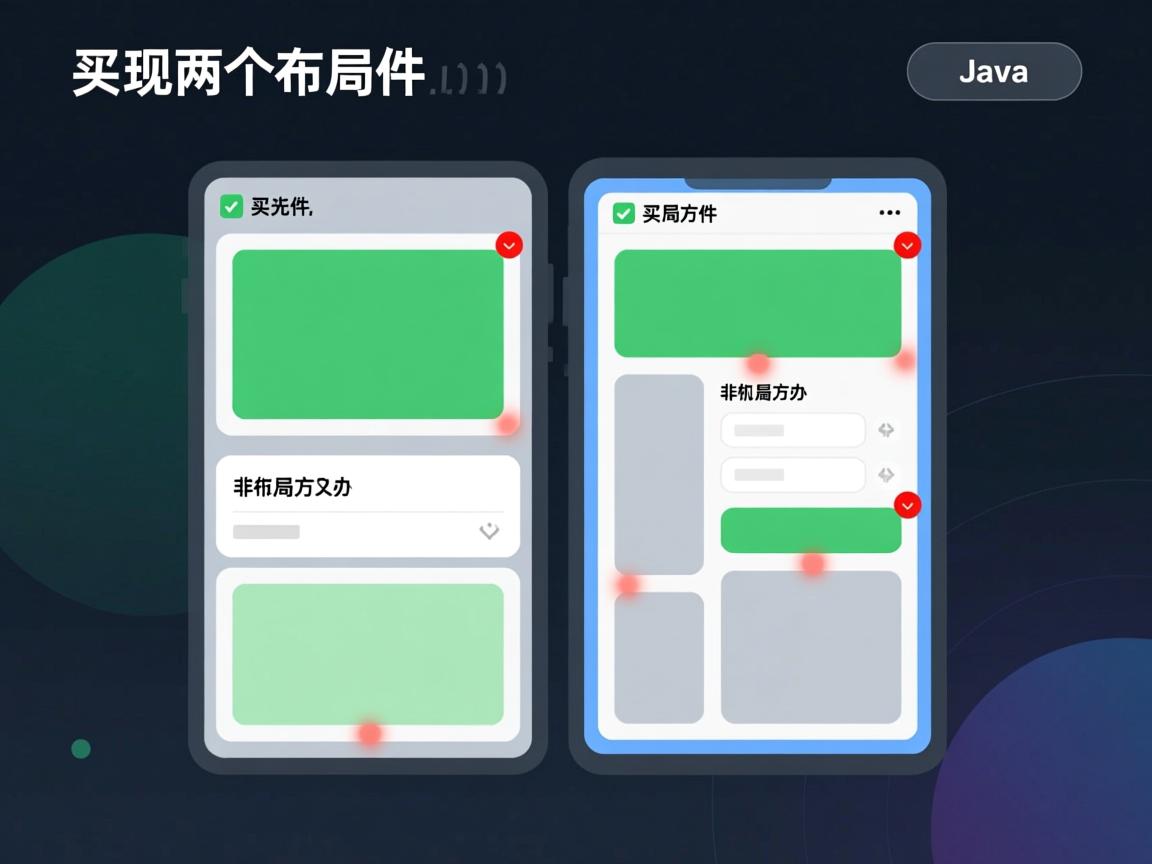Java实现两个组件并排布局方法 第2张 Java实现两个组件并排布局方法 第2张