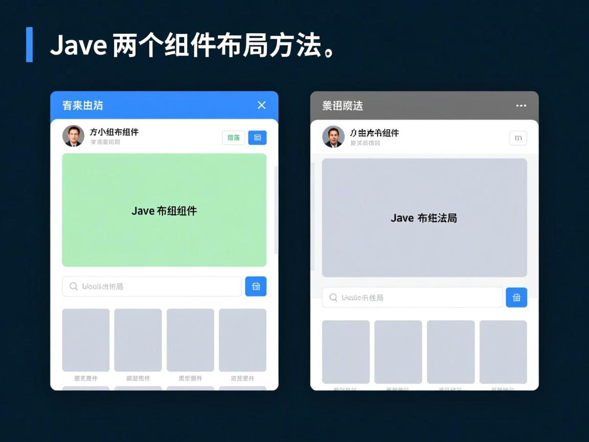 Java实现两个组件并排布局方法 第3张 Java实现两个组件并排布局方法 第3张