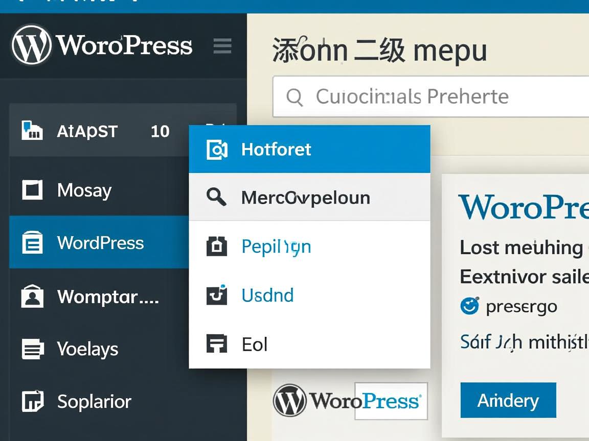 WordPress如何添加二级菜单？  第2张