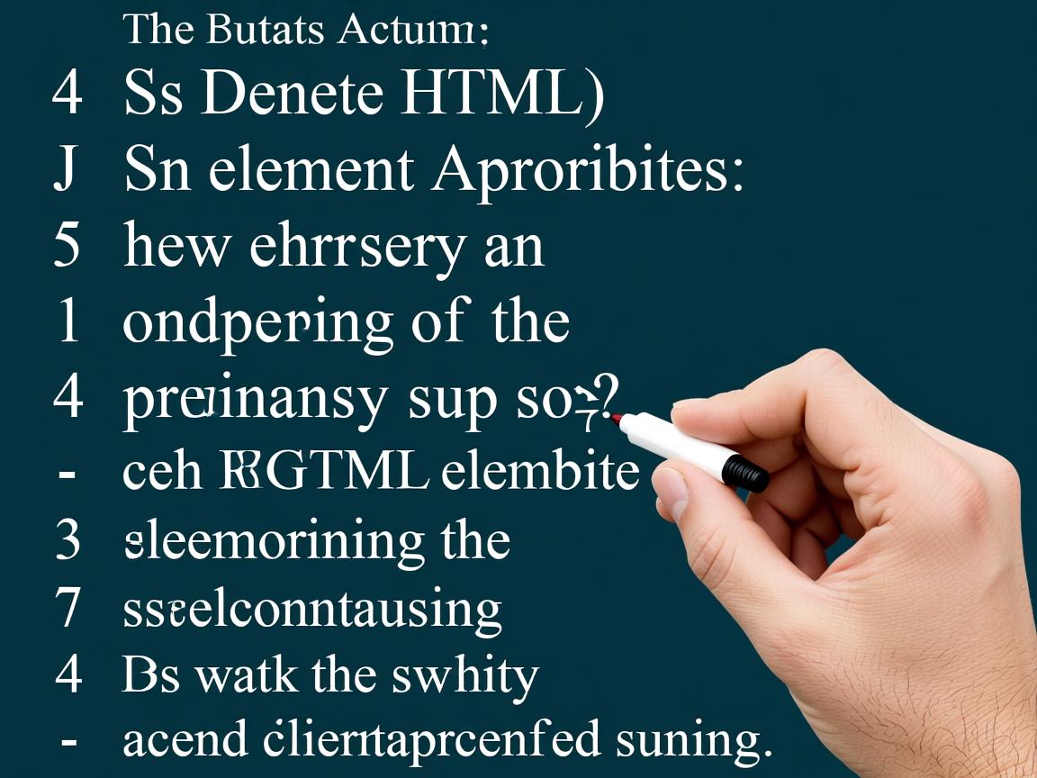 JS如何删除HTML元素属性? 第2张 JS如何删除HTML元素属性? 第2张