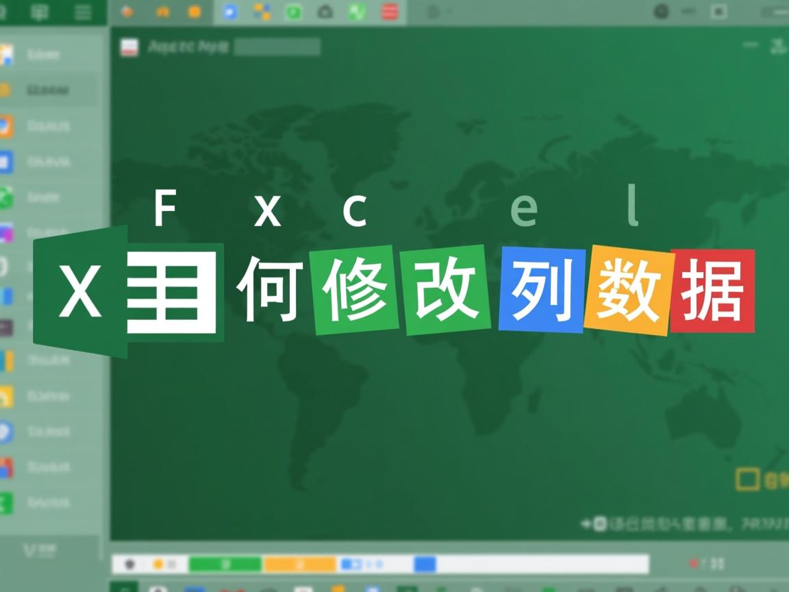 Excel如何修改列数据 第1张 Excel如何修改列数据 第1张