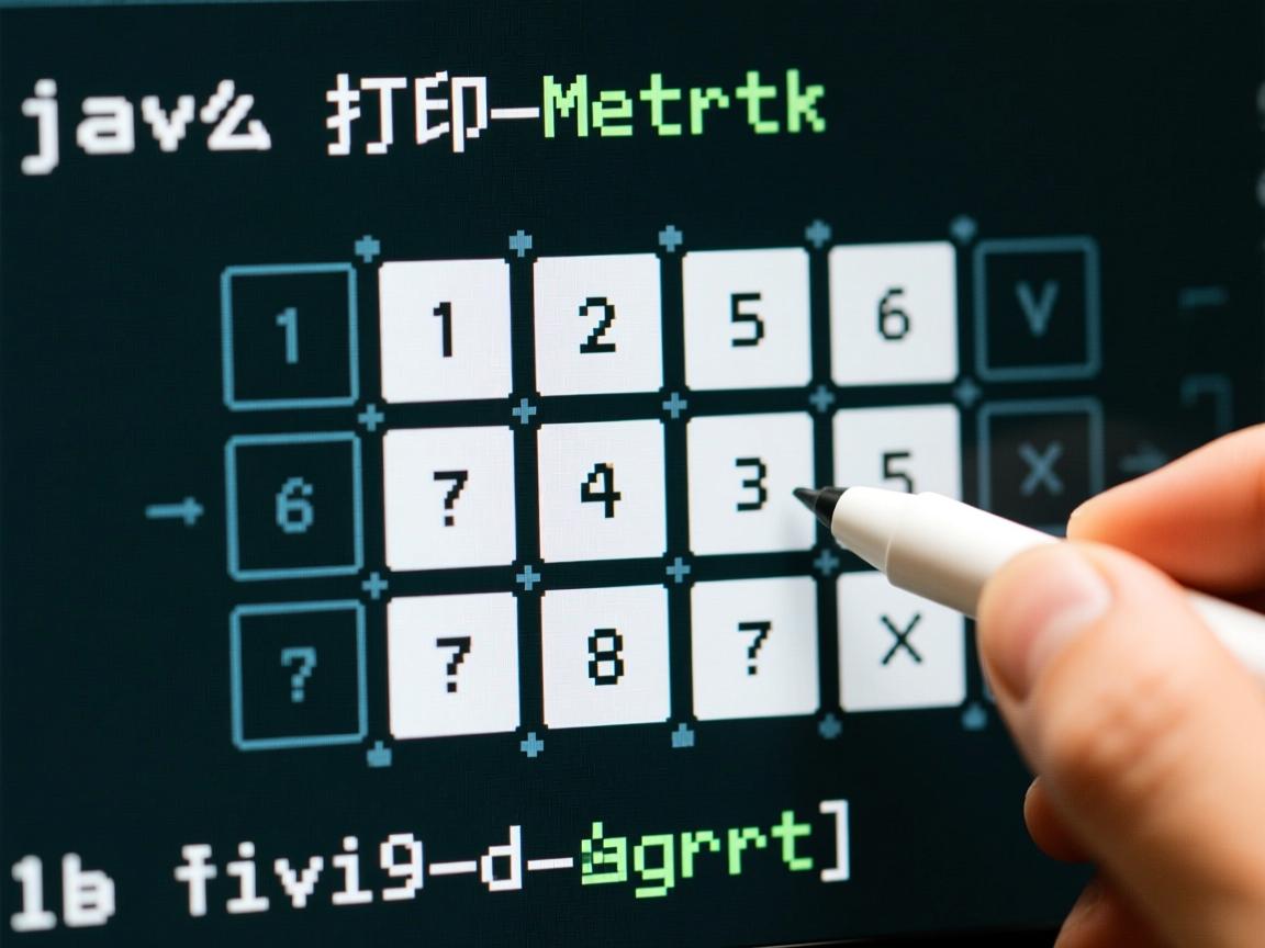 java 怎么打印矩阵