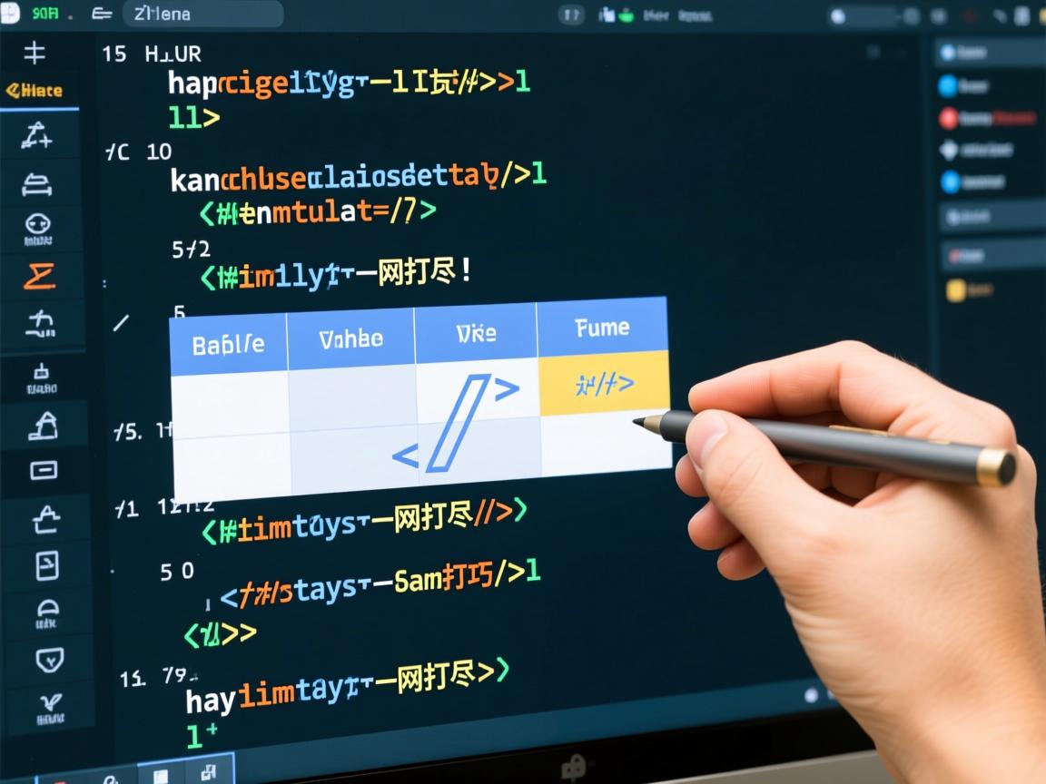HTML怎样快速创建表格？高效技巧一网打尽！  第3张