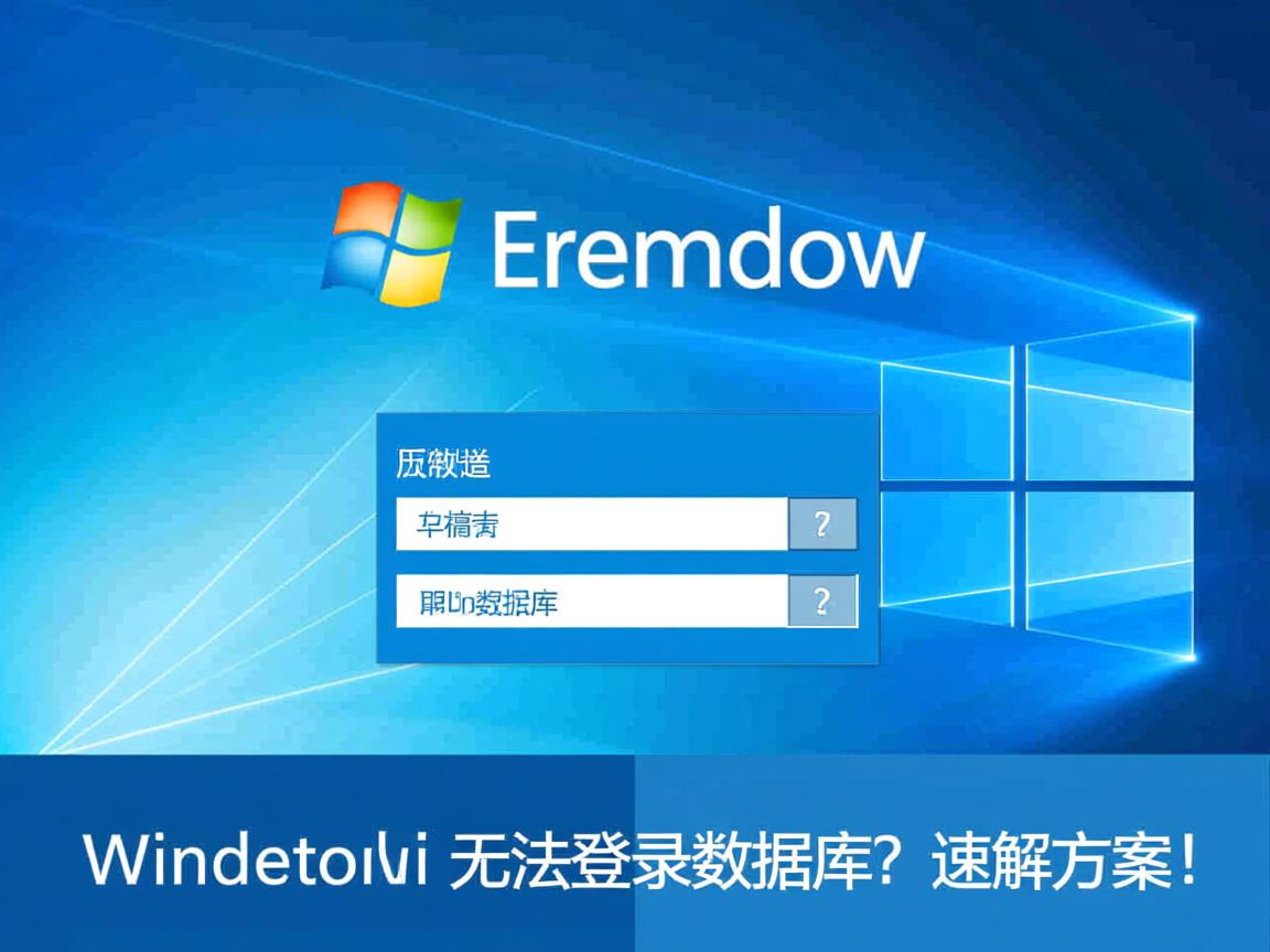 Win10无法登录数据库?速解方案! 第1张 Win10无法登录数据库?速解方案! 第1张
