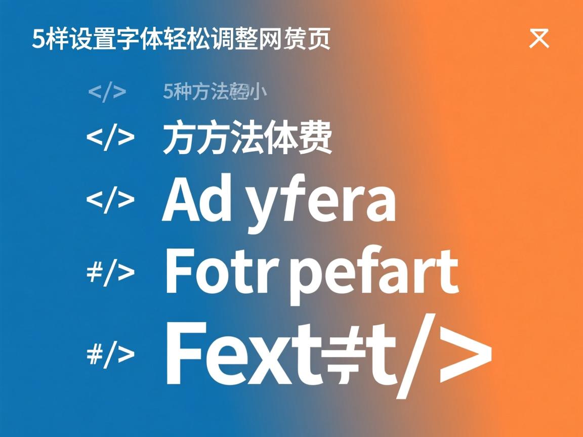 HTML中怎样设置字体大小?5种方法轻松调整网页文本 第3张 HTML中怎样设置字体大小?5种方法轻松调整网页文本 第3张