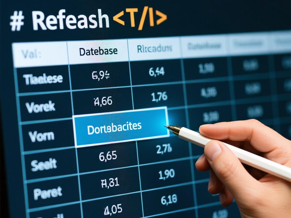 HTML如何刷新数据库表格？  第2张