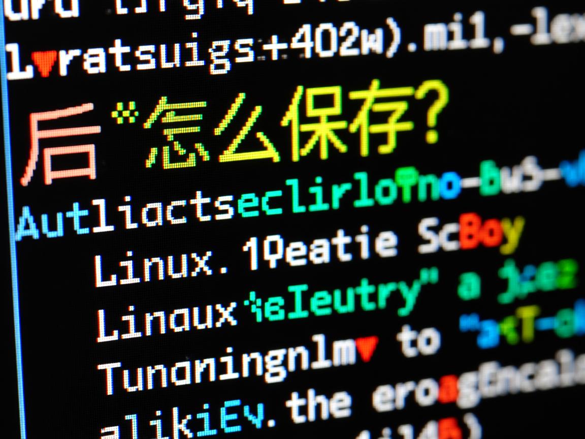 Linux输入命令后怎么保存? 第3张 Linux输入命令后怎么保存? 第3张