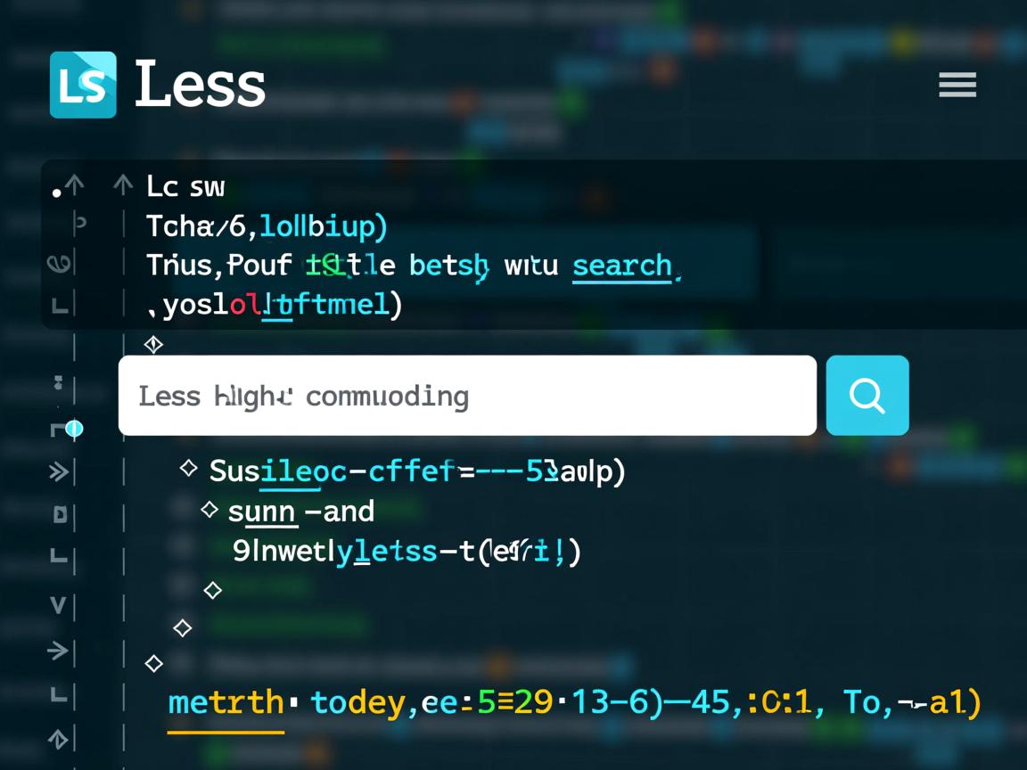 如何高效使用Less命令实现快速文件浏览与搜索? 第1张 如何高效使用Less命令实现快速文件浏览与搜索? 第1张
