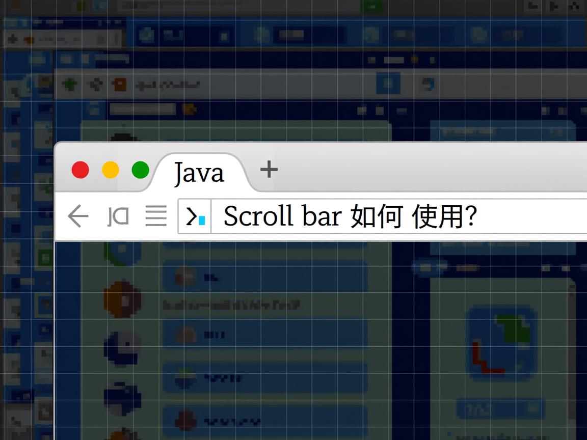 Java Scrollbar如何使用？