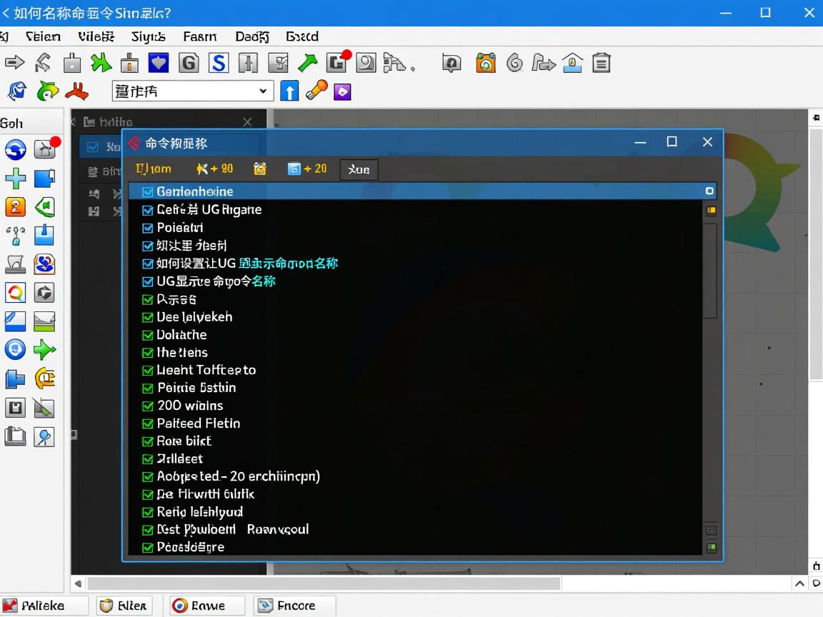 UG操作界面命令名称不显示?如何设置让UG显示命令名称? 第1张 UG操作界面命令名称不显示?如何设置让UG显示命令名称? 第1张