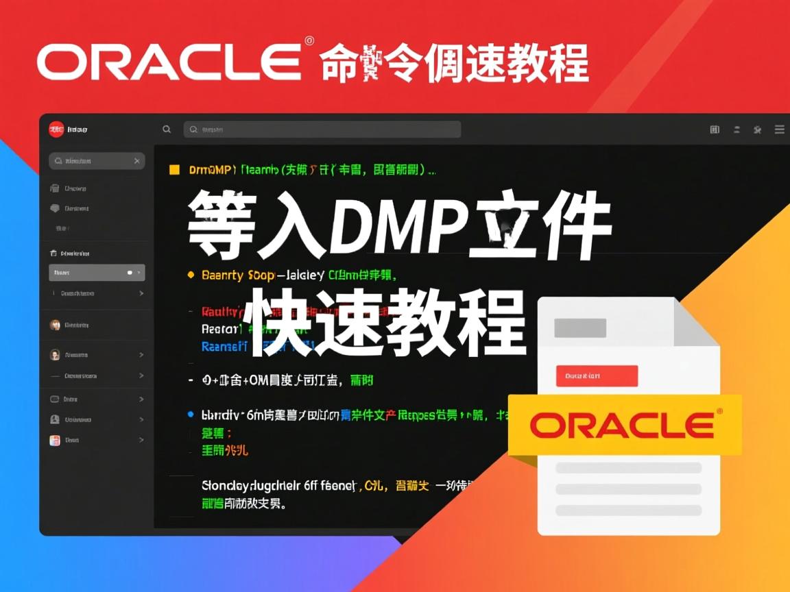 Oracle导入dmp文件命令快速教程  第2张