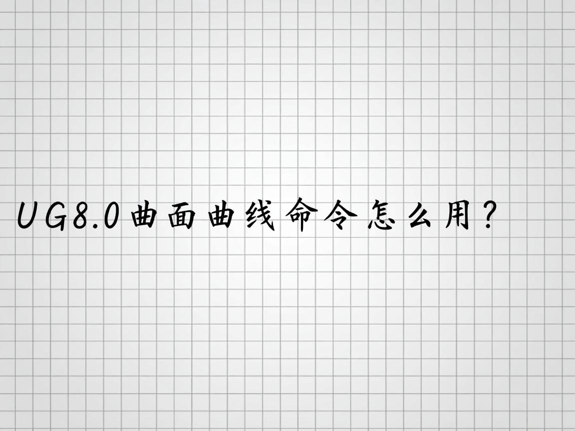 UG8.0曲面曲线命令怎么用? 第2张 UG8.0曲面曲线命令怎么用? 第2张