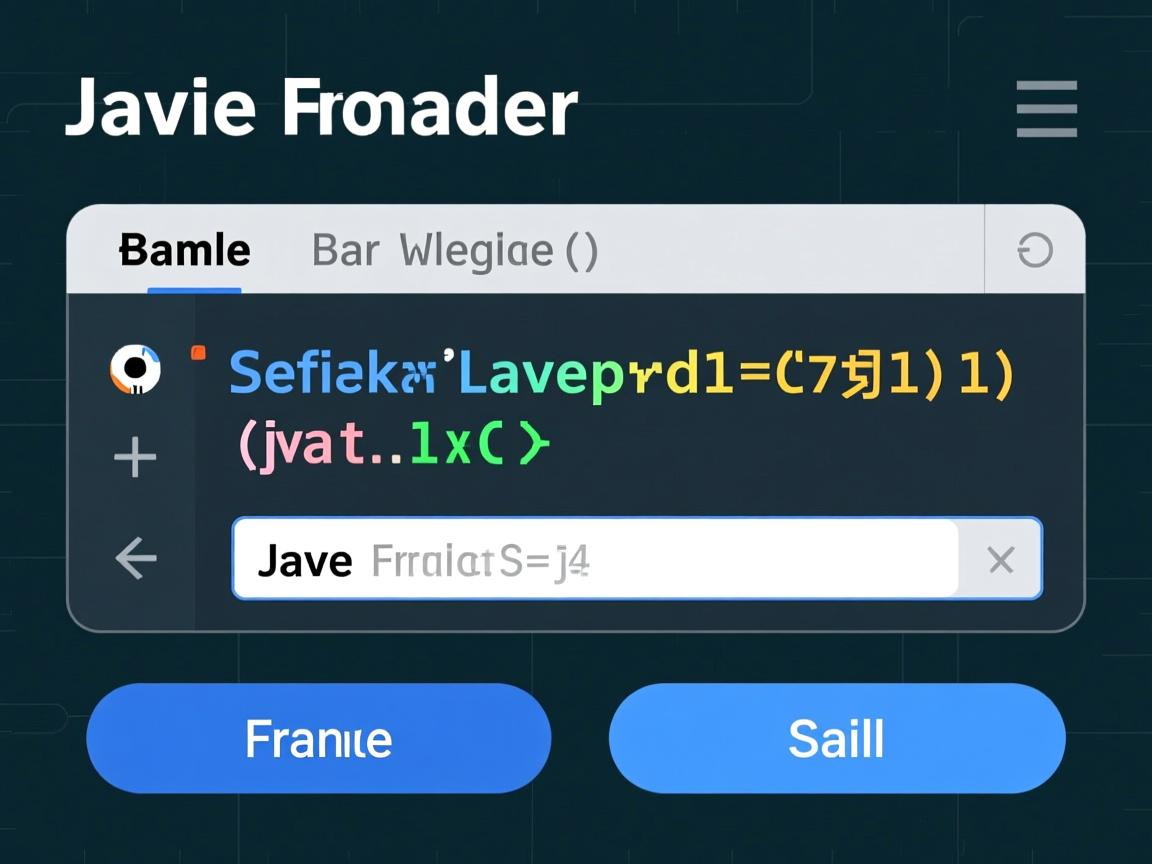 Java文本框代码如何实现？