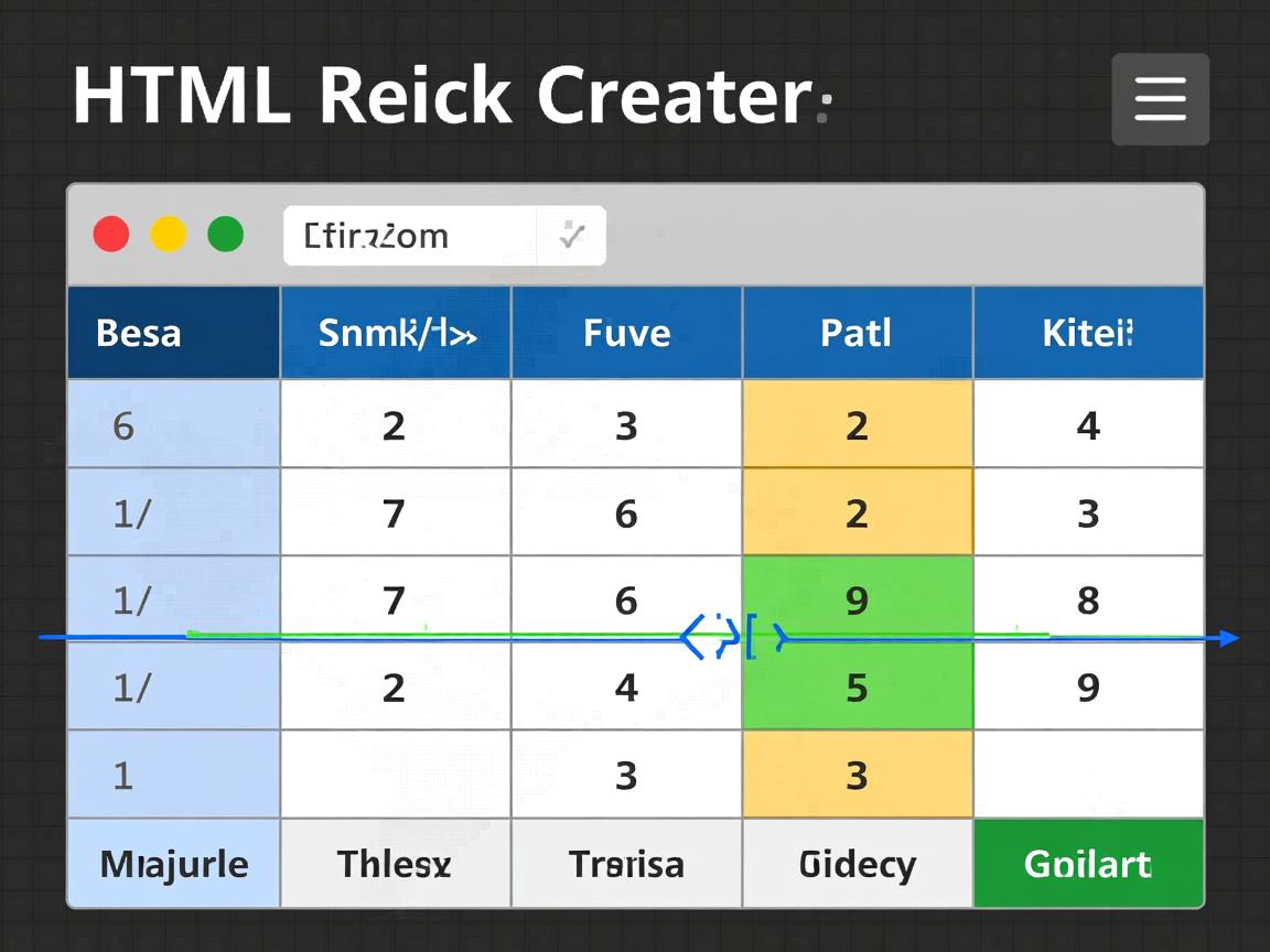 怎么用HTML快速创建表格？  第1张