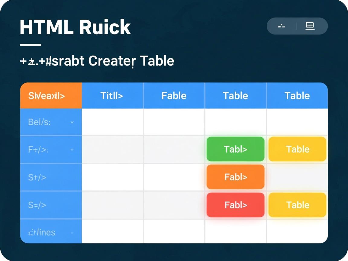 怎么用HTML快速创建表格？  第2张