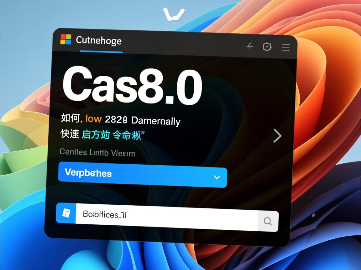 Cass8.0如何快速启动命令行  第3张