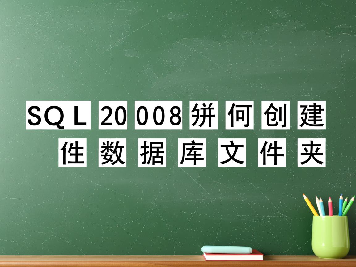 SQL2008如何创建数据库文件夹