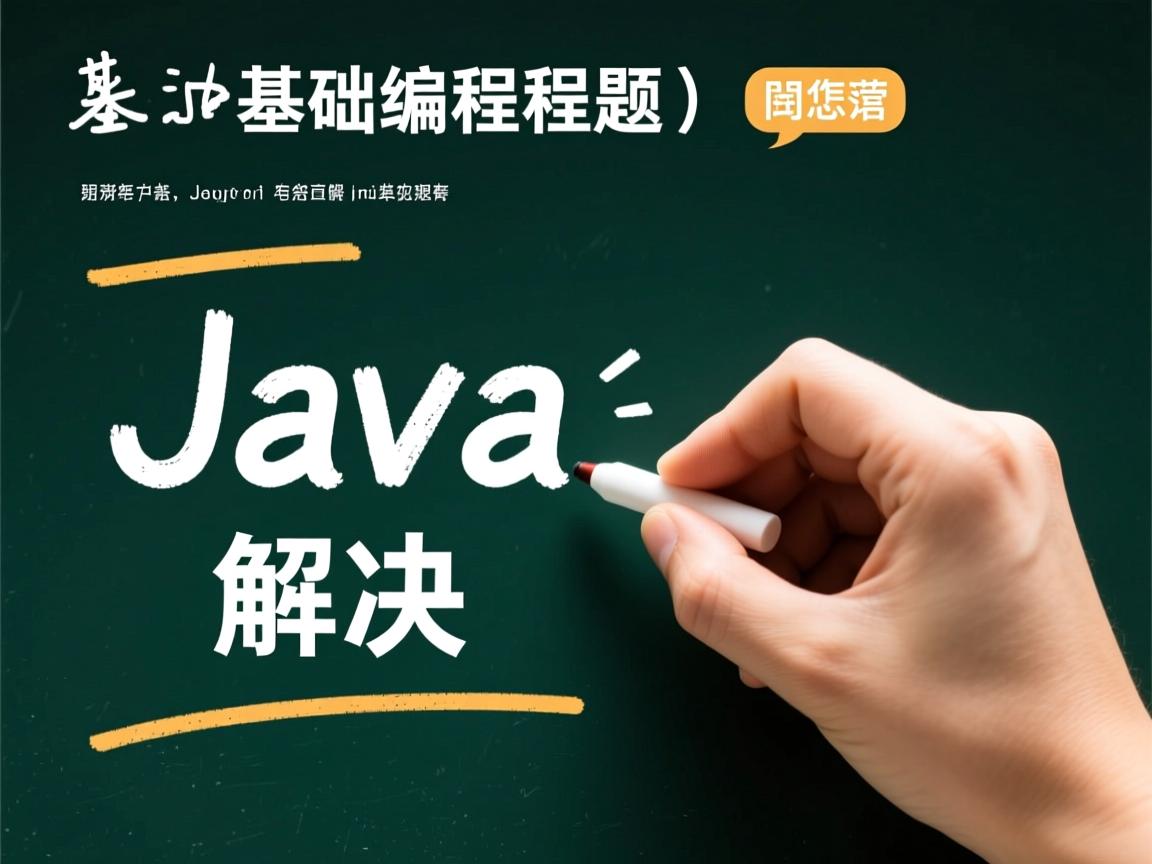 Java基础编程题如何解决? 第1张 Java基础编程题如何解决? 第1张